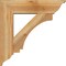 Ekena Millwork Imperial Traditional Rough Sawn Bracket w/ Offset Brace, Western Red Cedar, 8"W x 30"D x 30"H BKT0806X30X30IMP01RWR - alternate 2
